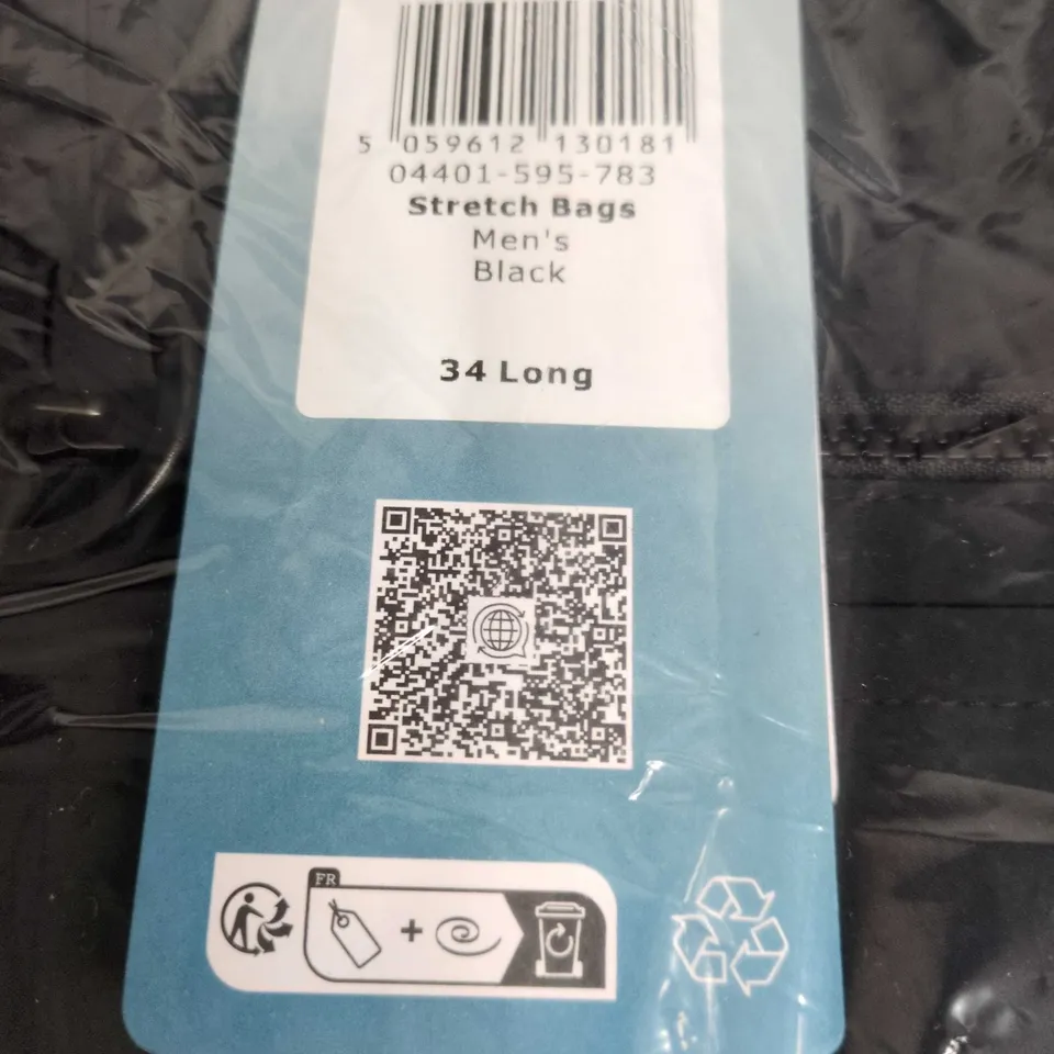 ROHAN MEN'S BLACK STRETCH TROUSERS, 34 LONG