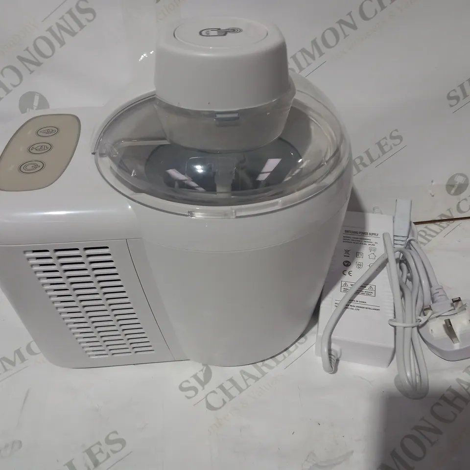 COOKS ESSENTIALS ICE CREAM MAKER - WHITE