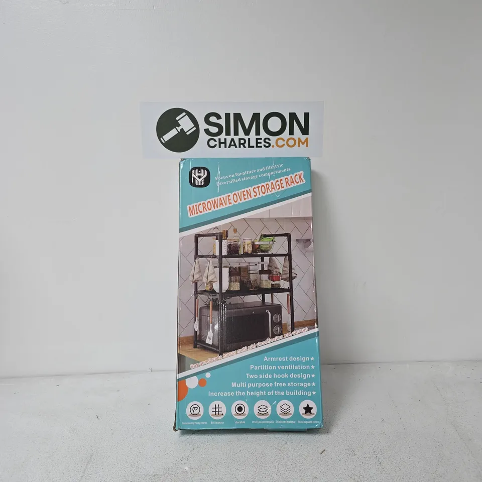 MICROWAVE OVEN STORAGE RACK – BOXED