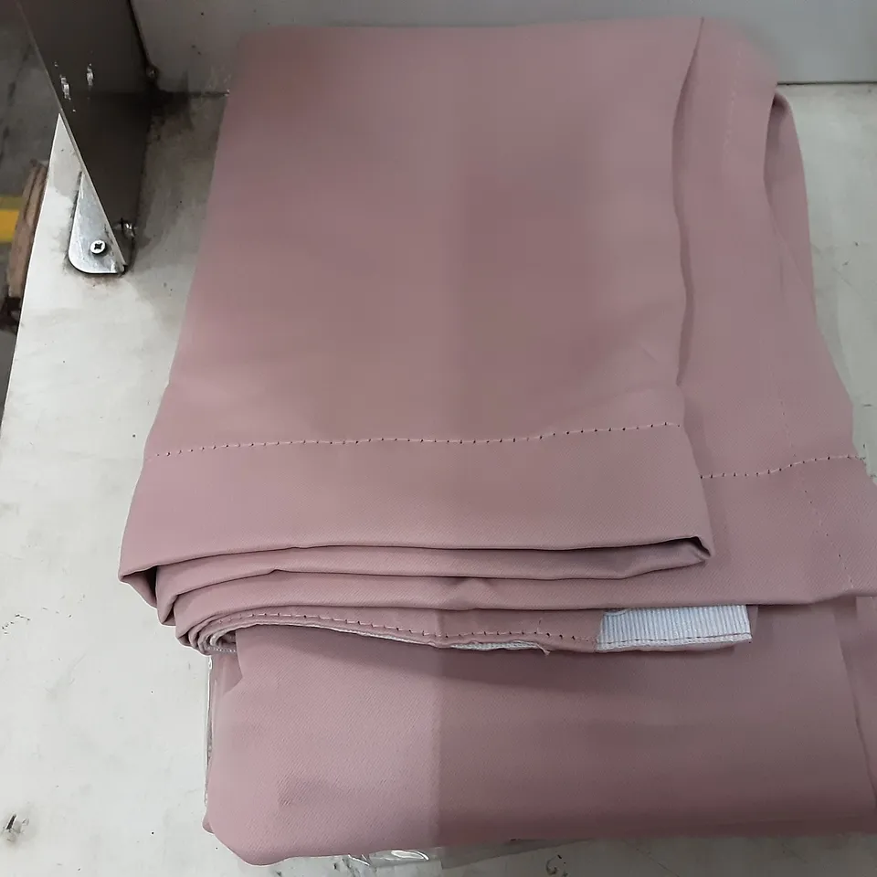 BAGGED DANUBE EYELET BLACKOUT THERMAL CURTAIN , PINK 