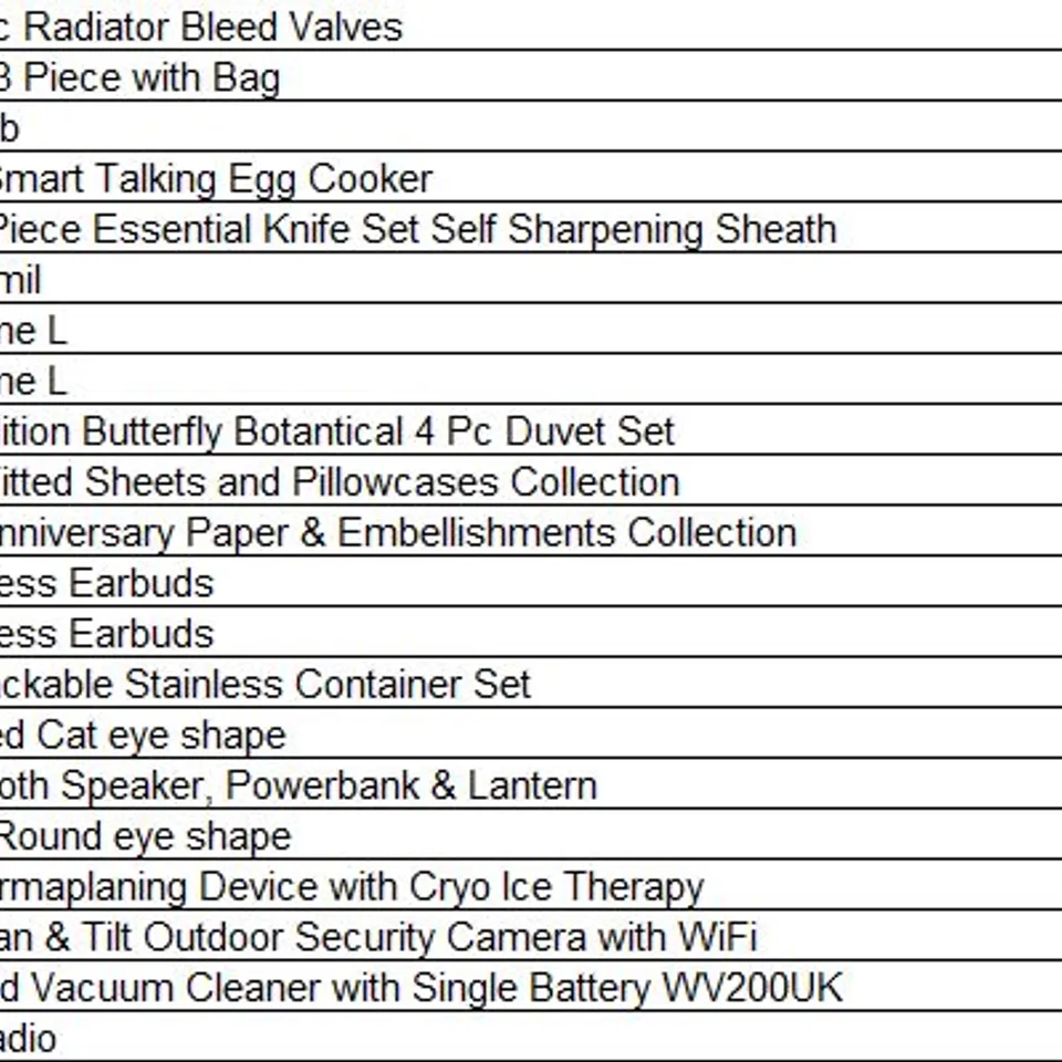 PALLET OF APPROXIMATELY 197 ASSORTED PRODUCTS TO INCLUDE;