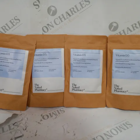 SET OF 4 THE NAKED PHARMACY VITAMIN D3