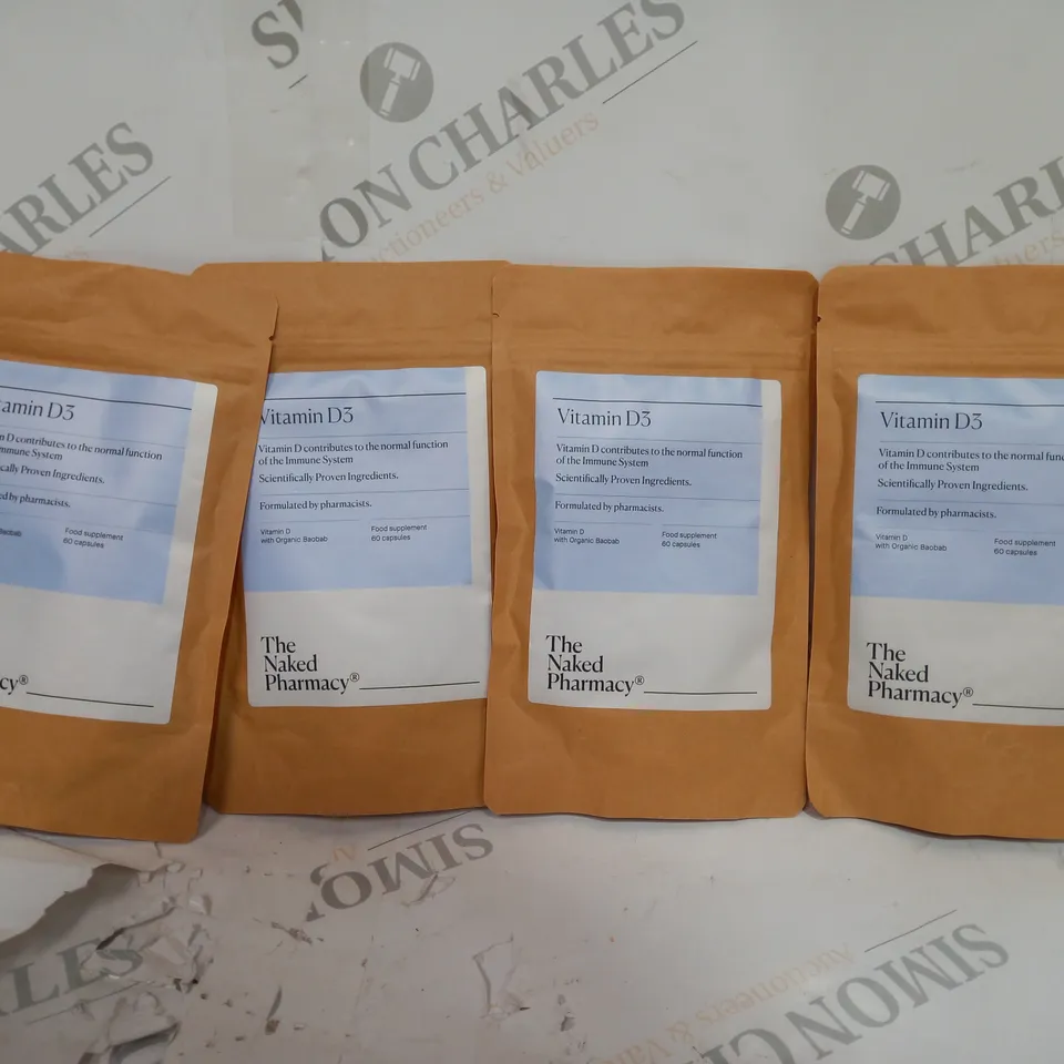 SET OF 4 THE NAKED PHARMACY VITAMIN D3