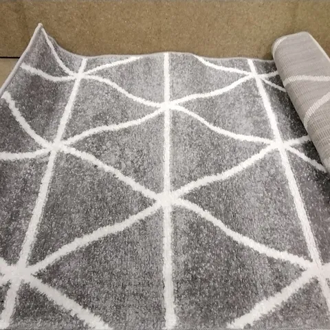 BRAND NEW PACO HOME GREY STELLA SV RUG SIZE 70CM X 140CM