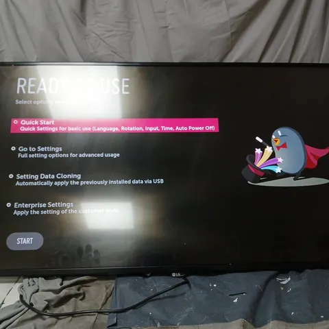 LG 49SM5KE-B 49-INCH COMMERCIAL DISPLAY MONITOR BOXED. NO POWER SUPPLY OR ACCESSORIES.