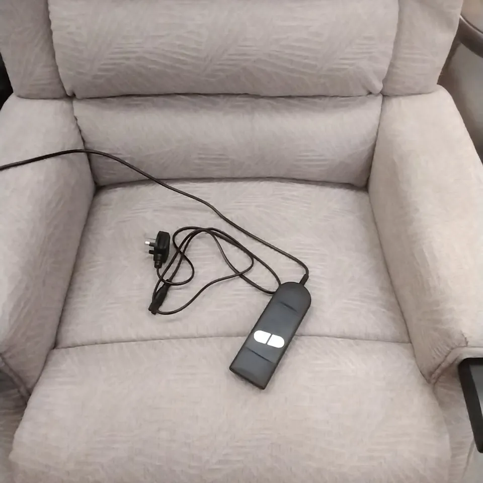 UPHOLSTERED EVOLA ELECTRIC LIFT ASSIST RECLINER - MOCHA 