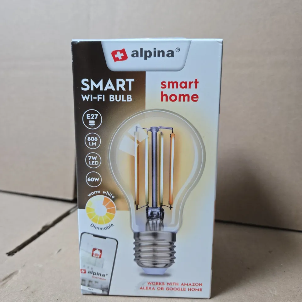LARGE QUANTITY OF ALPINA SMART WI-FI LED BULB 