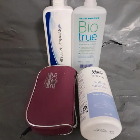 APPROXIMATELY 15 ASSORTED CONTACT LENS SOLUTIONS - COLLECTION ONLY