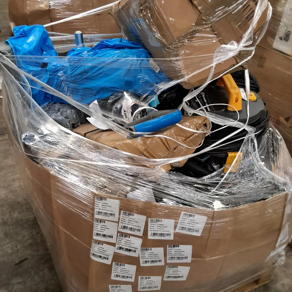 PALLET OF APPROXIMATELY 22 UNPROCESSED RAW RETURN HOUSEHOLD AND ELECTRICAL GOODS TO INCLUDE;