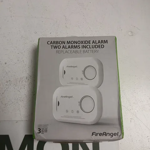 FIREANGEL CARBON MONOXIDE ALARM – TWO ALARMS INCLUDED, REPLACEABLE BATTERY (BOXED)