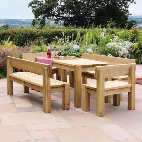 BOXED PHILIPPA 6 SEATER DINING SET (4 BOXES)