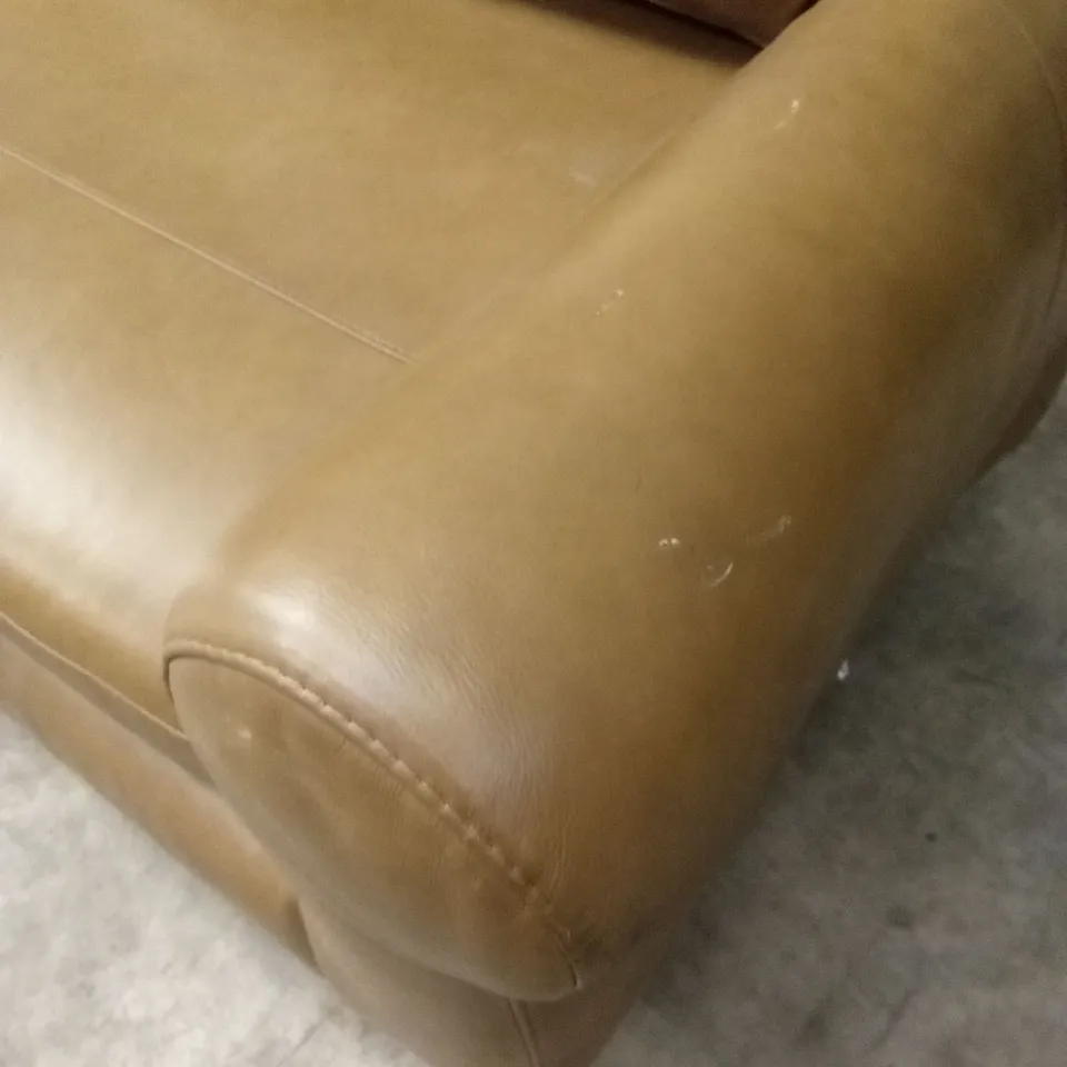 BAILEY 4 SEATER LEATHER SOFA - TAN RRP £849