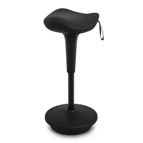 BOXED ADJUSTABLE HEIGHT ERGONOMIC STOOL WITH FOOTRING PEDESTAL BASE