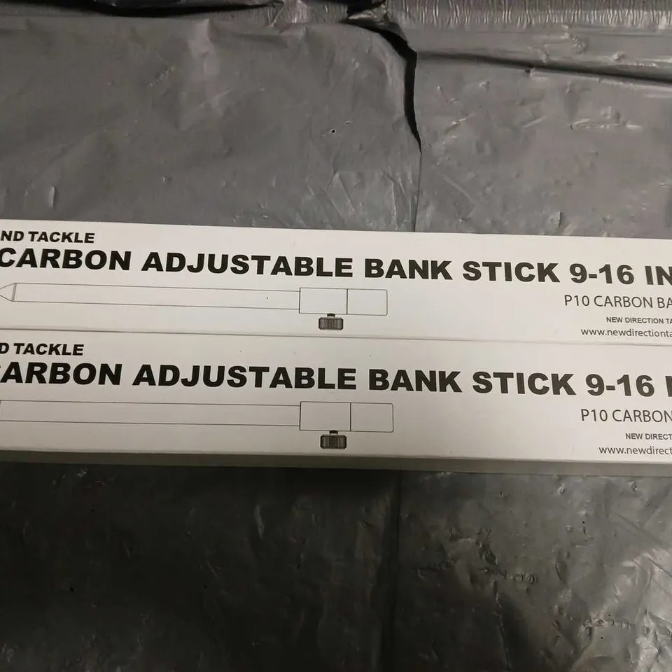 2 BOXED ND TACKLE CARBON ADJUSTABLE BANK STICK (9-15inch)