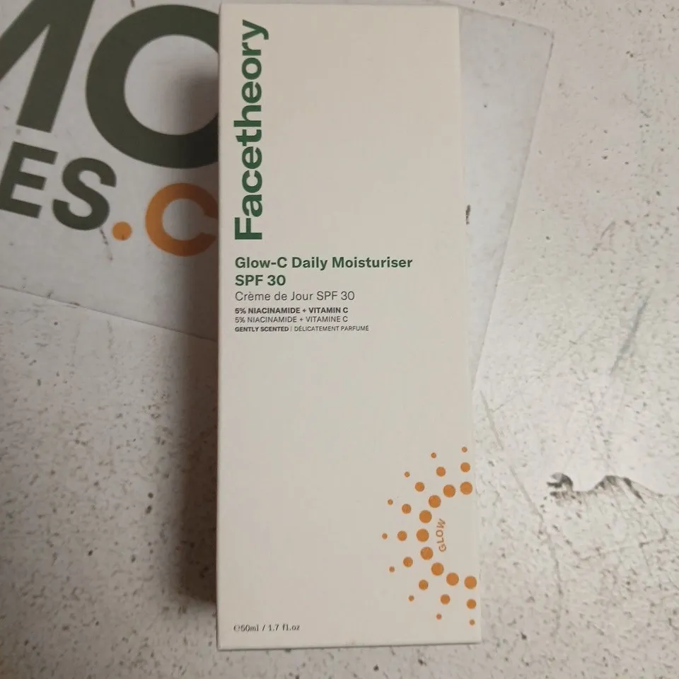 FACETHEORY GLOW-C DAILY MOISTURISER SPF 30 – 50ML