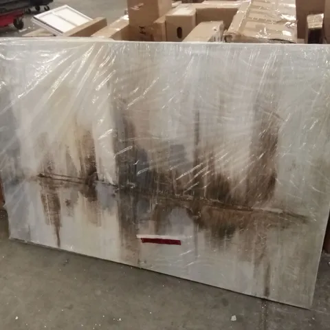 LARGE WRAPPED ABSTRACT ART PRINT ON CANVAS