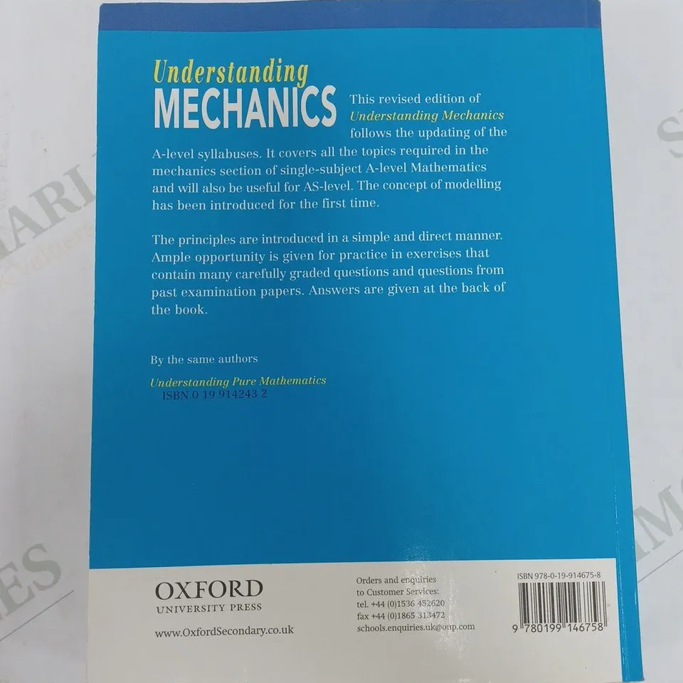 UNDERSTANDING MECHANICS SECOND EDITION OXFORD UNIVERSITY PRESS