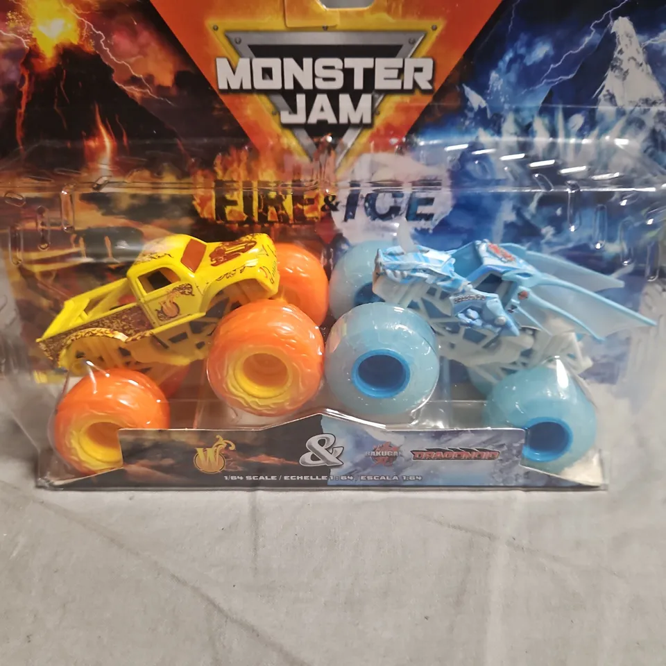 LOT OF 3 MONSTER JAM 1/64 SCALE DIECAST MONSTER TRUCKS