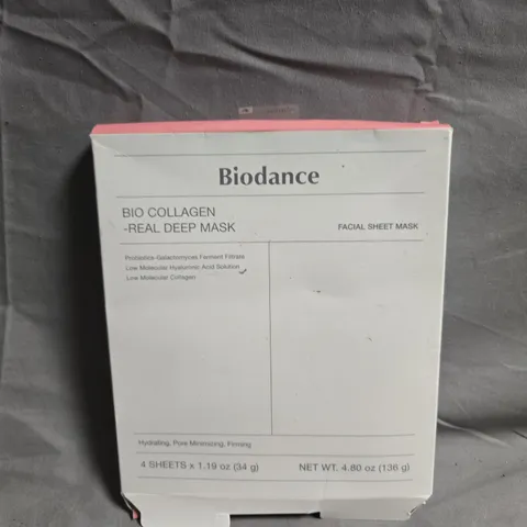 BIODANCE BIO COLLAGEN REAL DEEP MASK β FACIAL SHEET MASK (4 SHEETS)