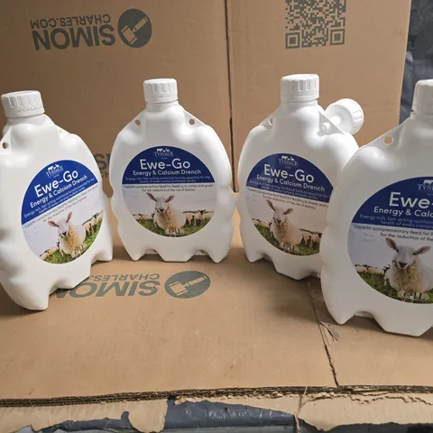 EWE-GO ENERGY & CALCIUM DRENCH FOR SHEEP – 4 X 1L BOTTLES