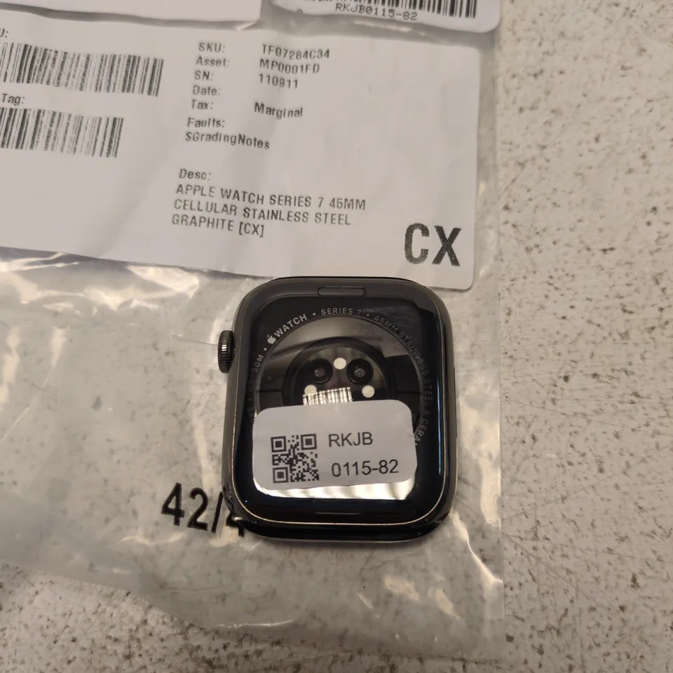 APPLE WATCH SERIES 7 45MM STAINLESS STEEL GRAPHITE – CELLULAR,
