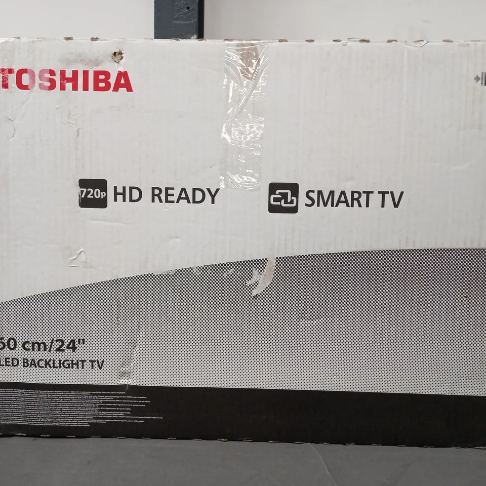 BOXED TOSHIBA 24" LED BACKLIGHT TV - COLLECTION ONLY