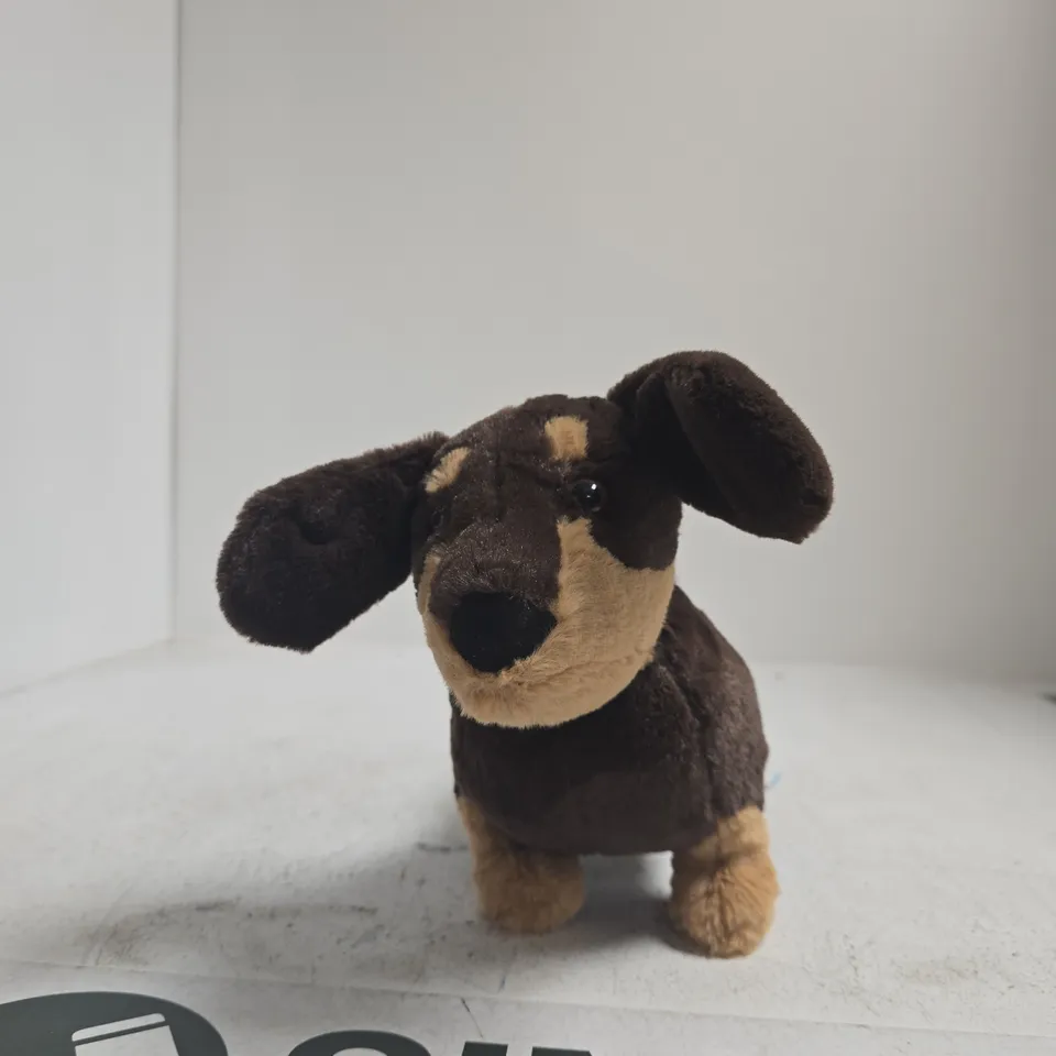 JELLYCAT OTTO SAUSAGE DOG PLUSH TOY – BROWN & TAN (LONDON TAG)