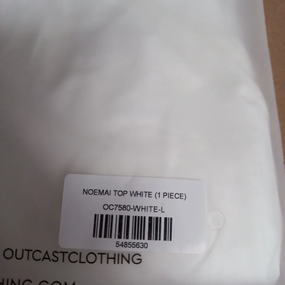 OUTCAST CLOTHING NOEMAI TOP WHITE – UK SIZE L