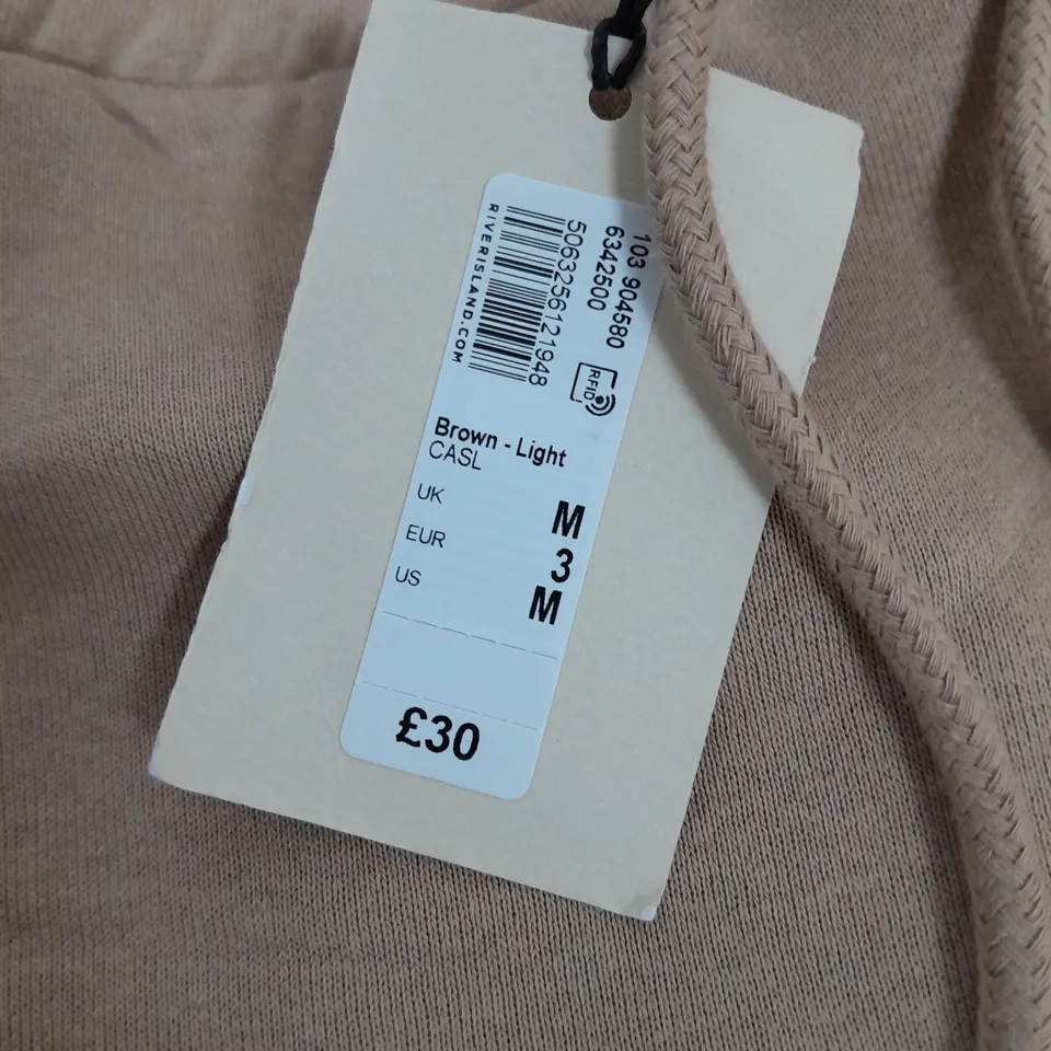 RIVER ISLAND RELAXED OGGERS IN CAMEL - UK  M