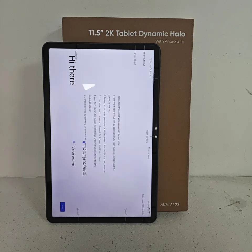 BOXED AUMI G9 11.5" 128GB ANDROID TABLET IN BLACK