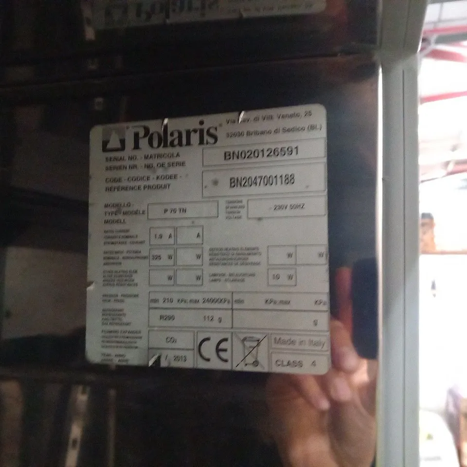 POLARIS P 70 TN STAINLESS STEEL UPRIGHT REFRIGERATED UNIT