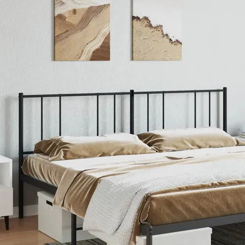 BOXED LUBEGA SUPER KING 6FT METAL HEADBOARD