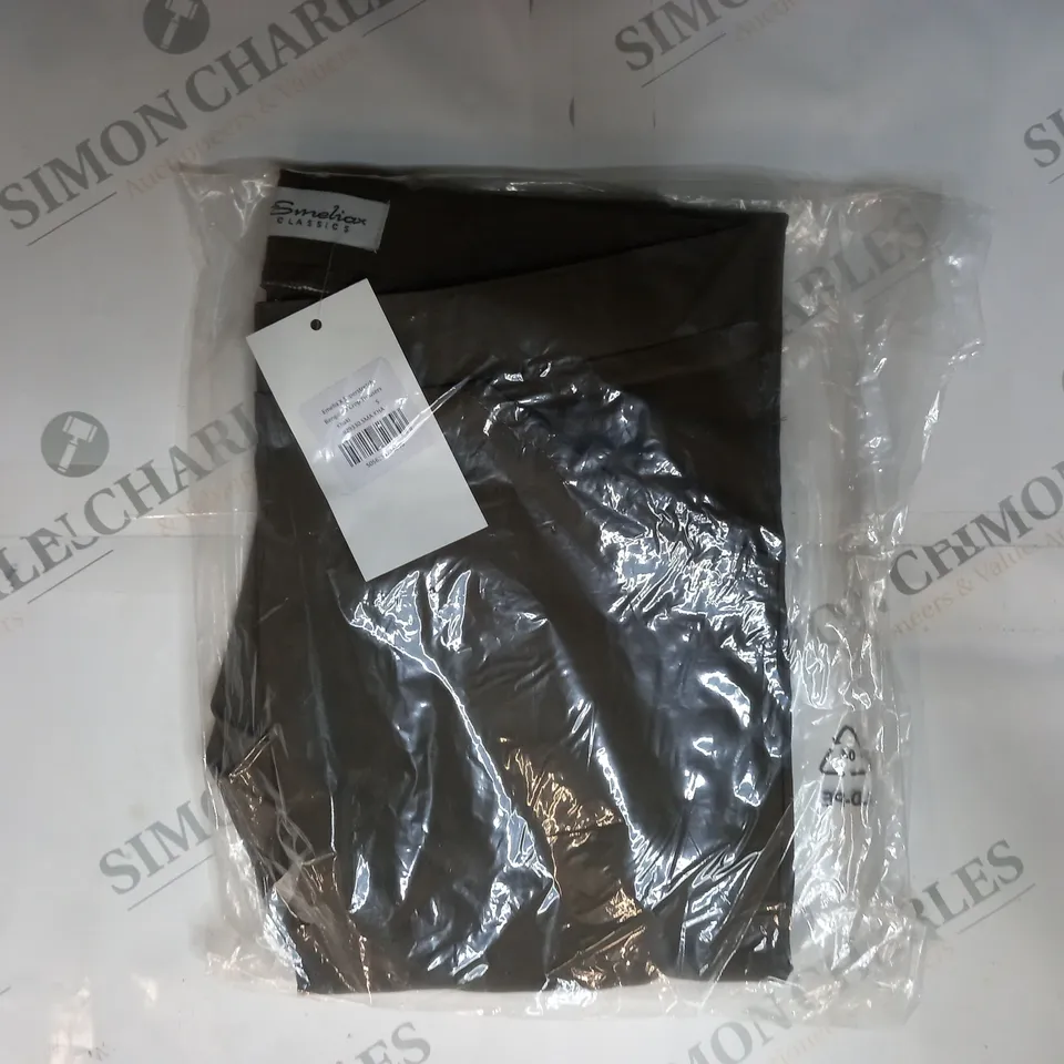 EMELIA X SUPERSTRETCH BENGALINE CROP TROUSERS IN KHAKI SIZE S