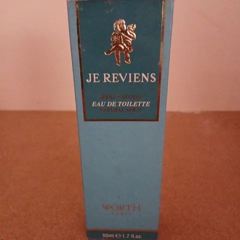 BOXED JE REVIENS WORTH PARIS EAU DE TOILETTE 50ML