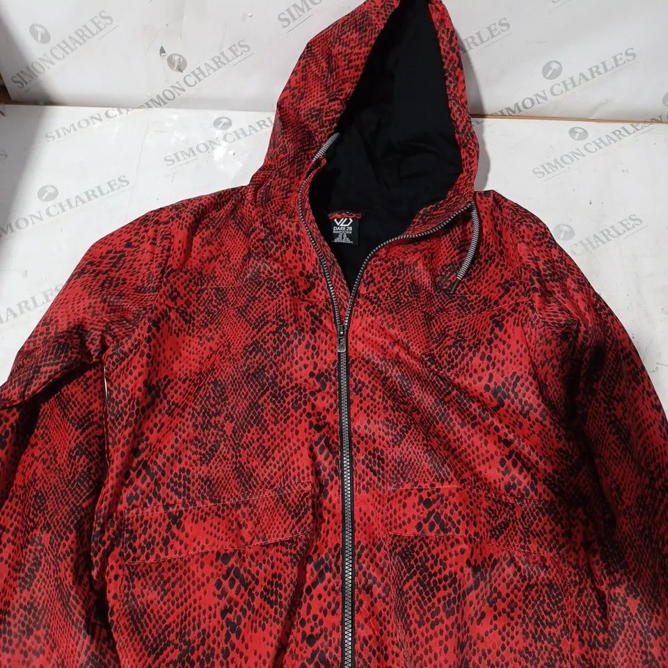 DARE2BE LADIES DEVIATION JACKET IN RED/BLACK - 12