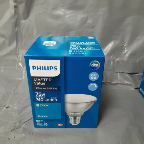 PHILIPS MASTER VALUE LED BULB REFLECTOR E27 PAR30 9.5W 740LM 25D - 927 EXTRA WARM WHITE