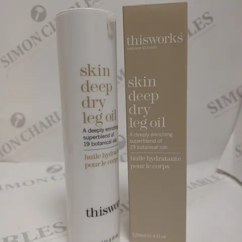 BOXED THISWORKS SKIN DEEP DRY LEG OIL - 120ML