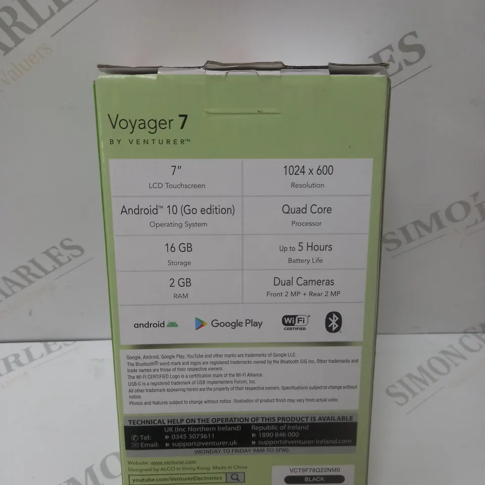 BRAND NEW BOXED VENTURER VOYAGER 7 TABLET - BLACK 