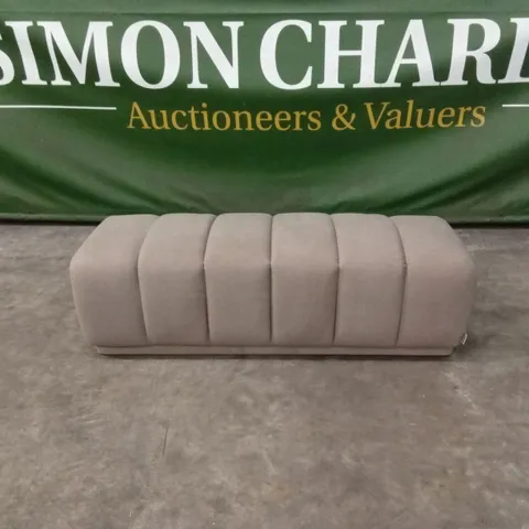 DANETTI LILLIAN MOCHA PLUSH FABRIC BENCH