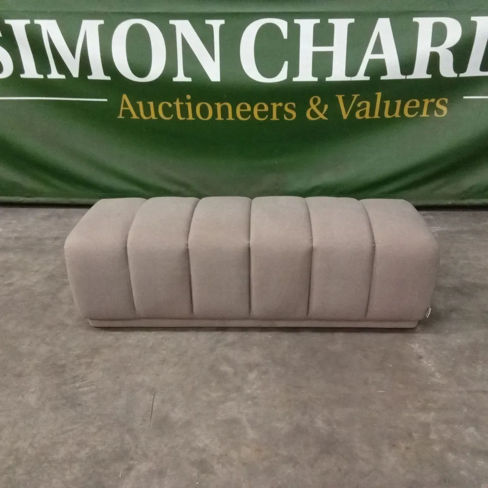 DANETTI LILLIAN MOCHA PLUSH FABRIC BENCH RRP £279
