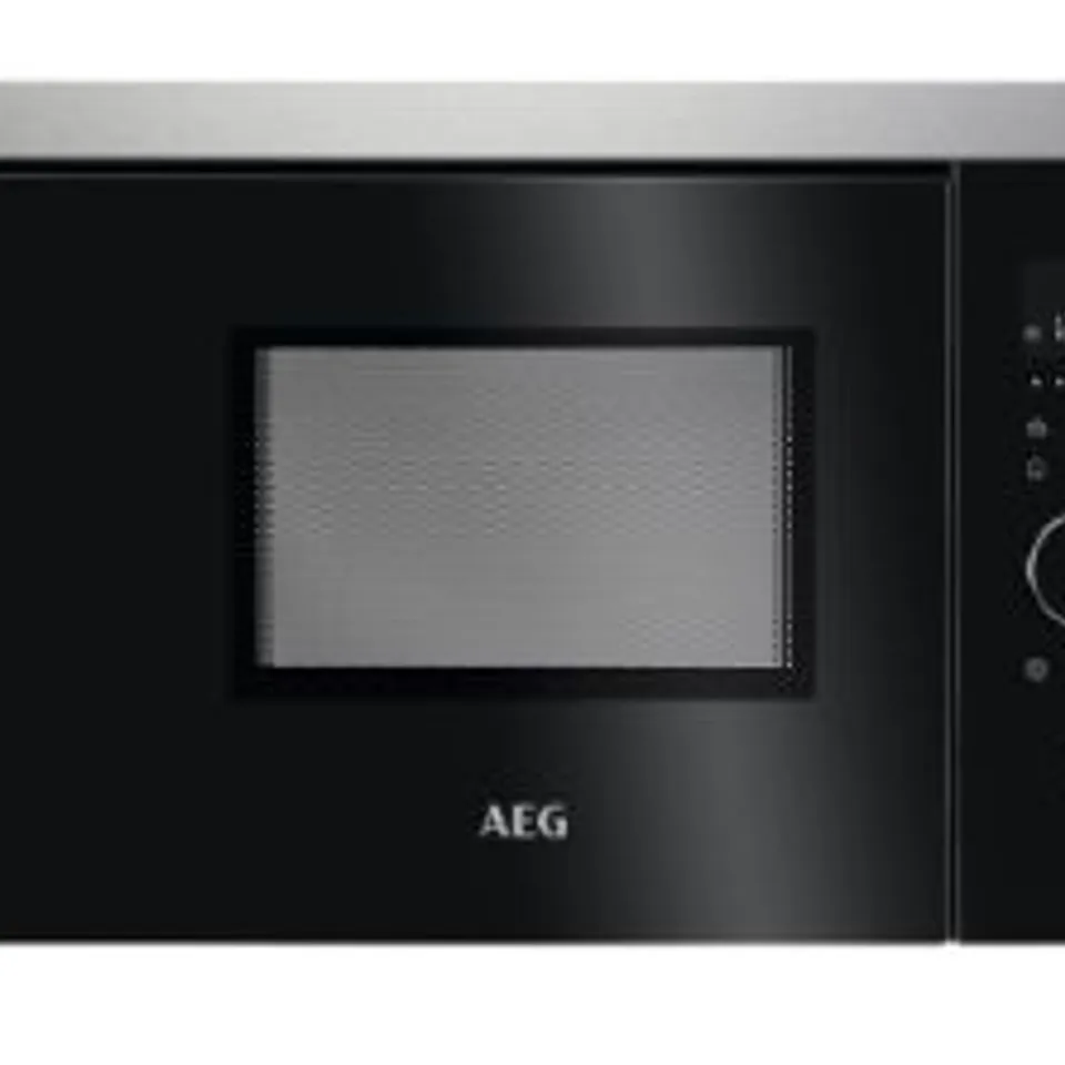 AEG INTEGRATED 17L 800W MICROWAVE & GRILL BLACK MODEL MBB1756DEM RRP £525