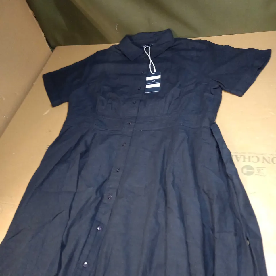 CREW CLOTHING COMPANY NAVY NATASHA DRESS SIZE 16