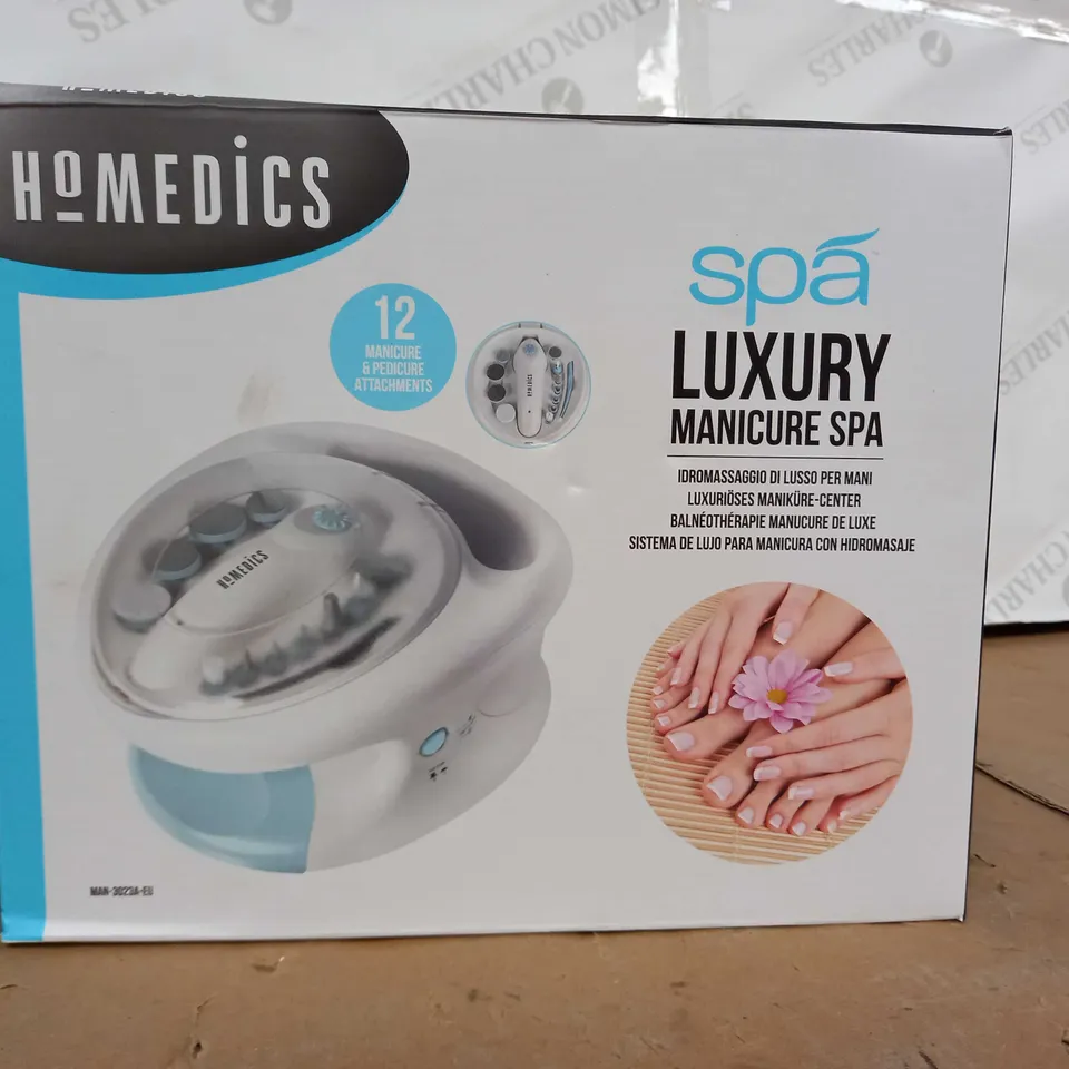 BOXED HOMEDICS SPA LUXURY MANICURE SPA