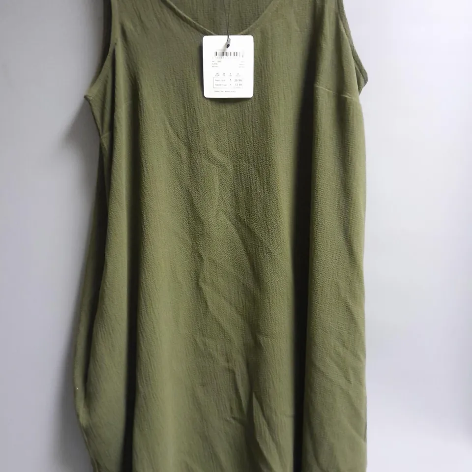 3 WOMEN'S TANK TOP DRESS IN BLUE, RED, KHAKI SIZES 6, 8 AND 12