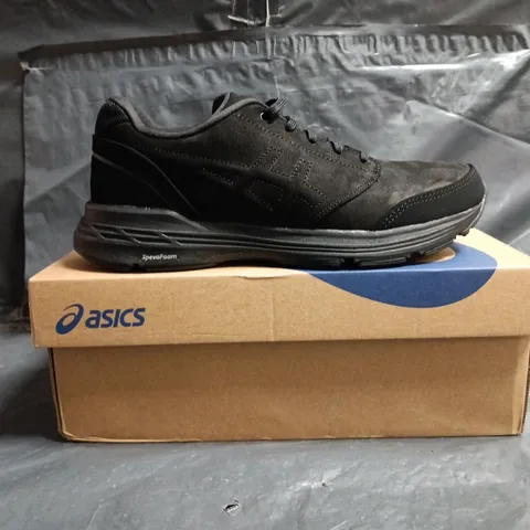BOXED PAIR OF ASICS GEL-ODYS SHOES IN BLACK SIZE UK 4.5
