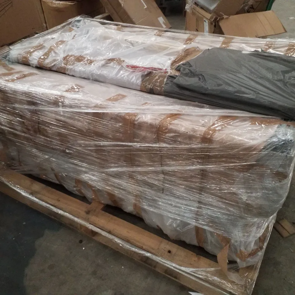 DIVAN BED WITH HEADBOARD (SIZE UNSPECIFIED) 