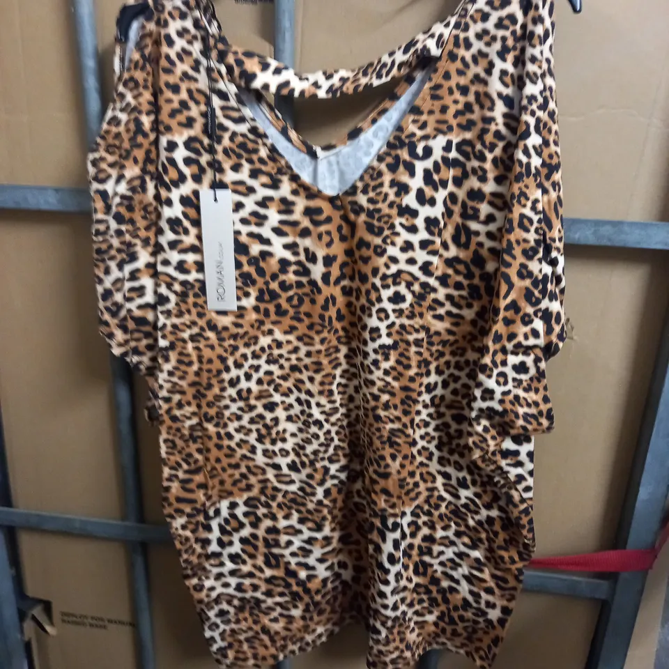 ROMAN ANIMAL COLD SHOULDER TOP - 16