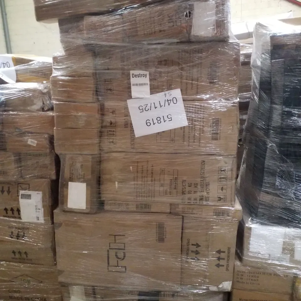 PALLET CONTAINING ASSORTED PRODUCTS INCLUDING ELECTRIC KEYBOARDS & CHRISTMAS TREES