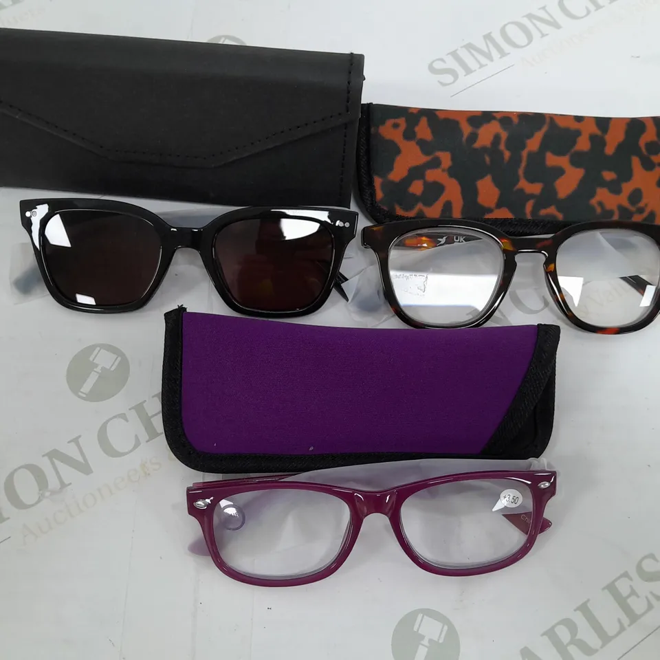 HUMMINGBIRD SUNGLASSE AND READING GLASSES 
