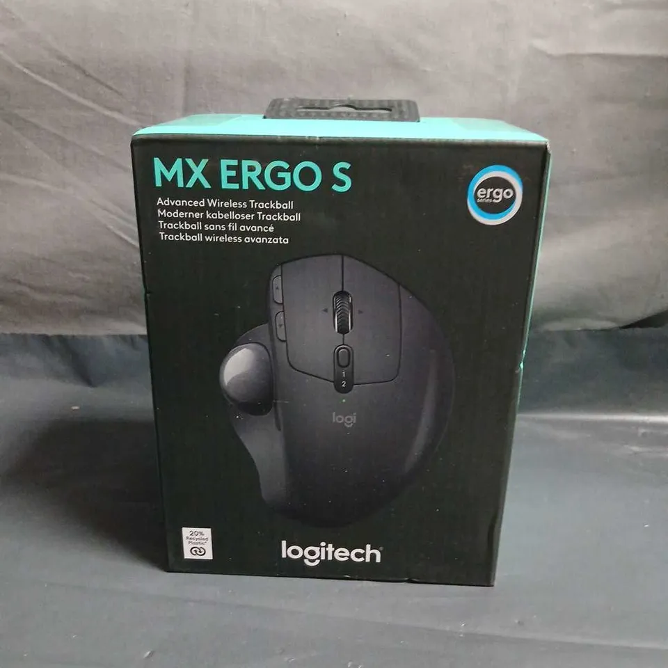 LOGITECH MX ERGO S WIRELESS TRACKBALL MOUSE – BOXED